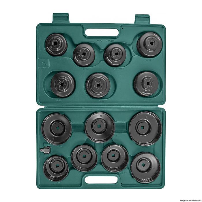 JUEGO DE LLAVES SACA FILTRO DE ACEITE JONNESWAY 16 PIEZAS (AI050004B)