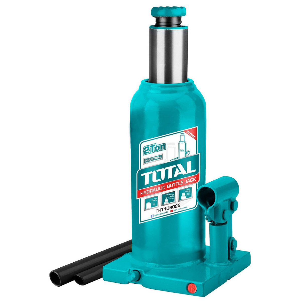 GATA HIDRAULICA TIPO BOTELLA TOTAL 2 TON (THT109022)