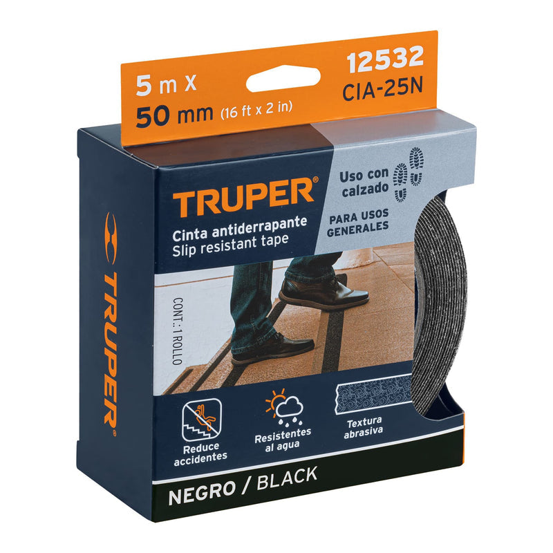 CINTA ANTIDERRAPANTE TRUPER NEGRA 5M X 50MM (CAD-RN)