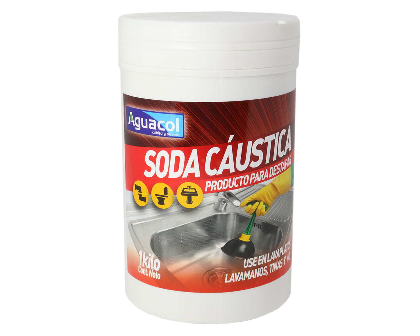SODA CAUSTICA AGUACOL 1 KG.