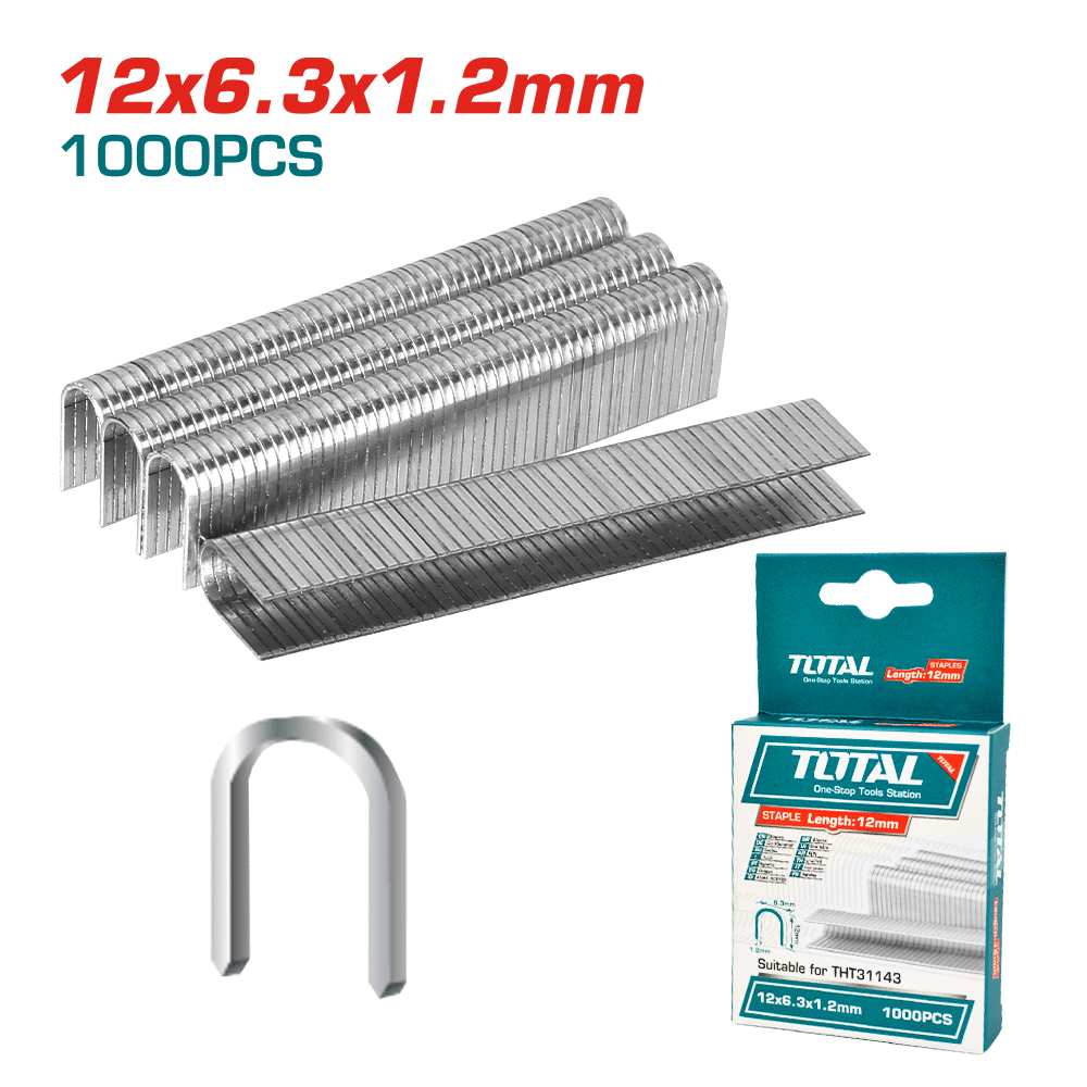 CAJA GRAPAS REDONDA 12MM TOTAL 100 PCS. (THT39124)