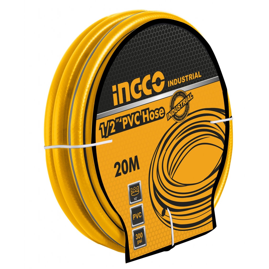 MANGUERA PVC 1/2´´ 300 PSI 20M INGCO (HPH2001)