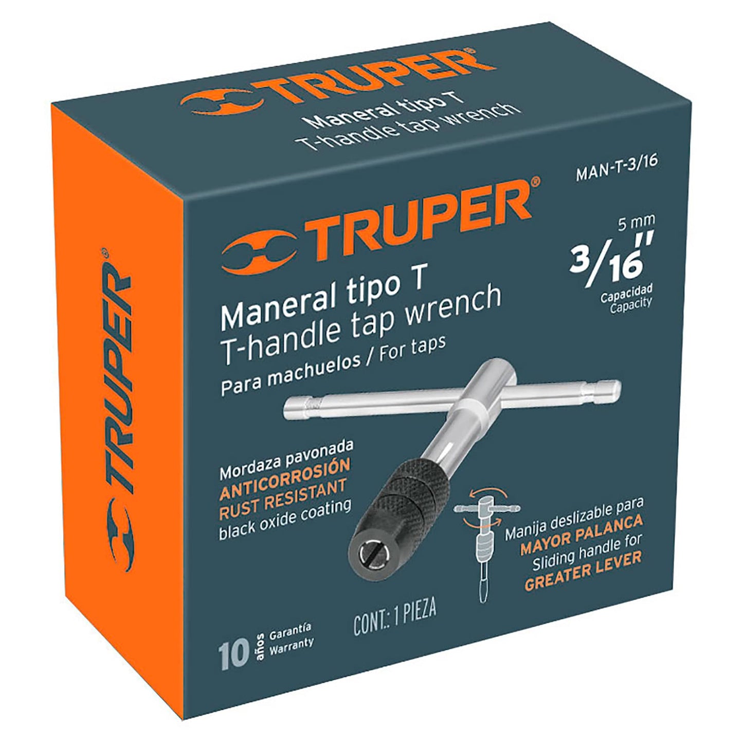 MANERAL TRUPER PARA MACHUELOS EN T 3/16´´ (MAN-T-3/16)