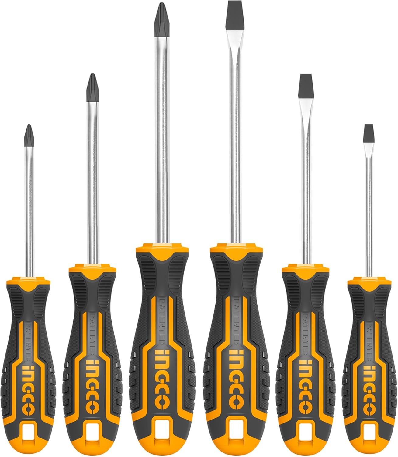 SET DE DESTORNILLADORES 6 PIEZAS INGCO (HKSD0628)