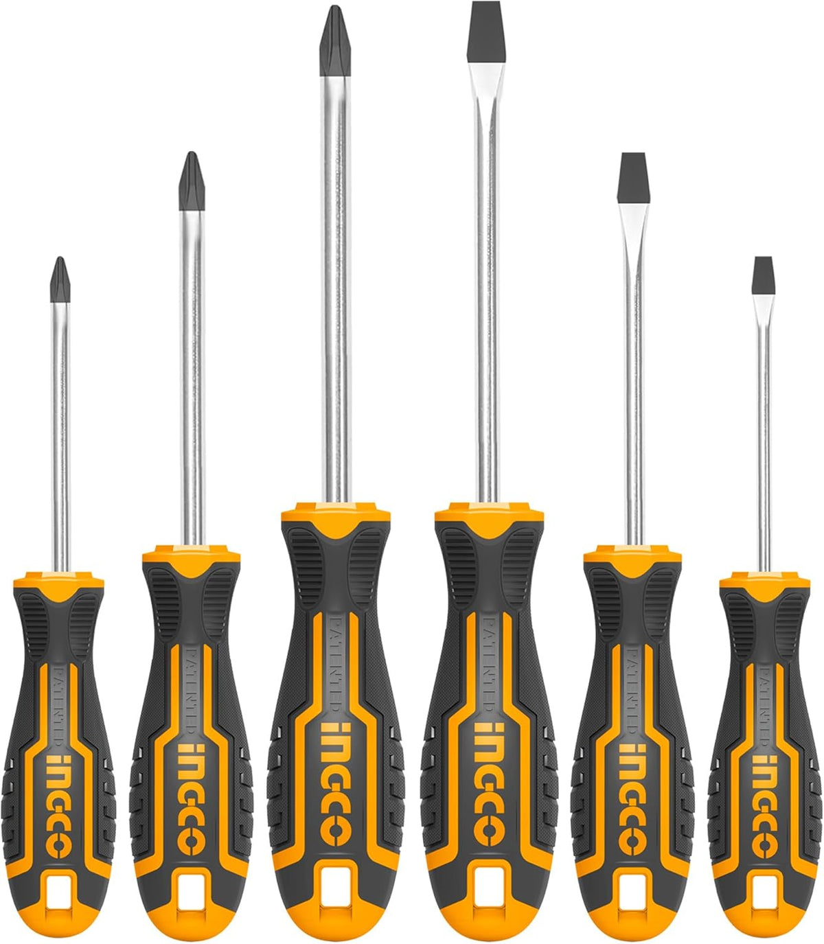 SET DE DESTORNILLADORES 6 PIEZAS INGCO (HKSD0628)