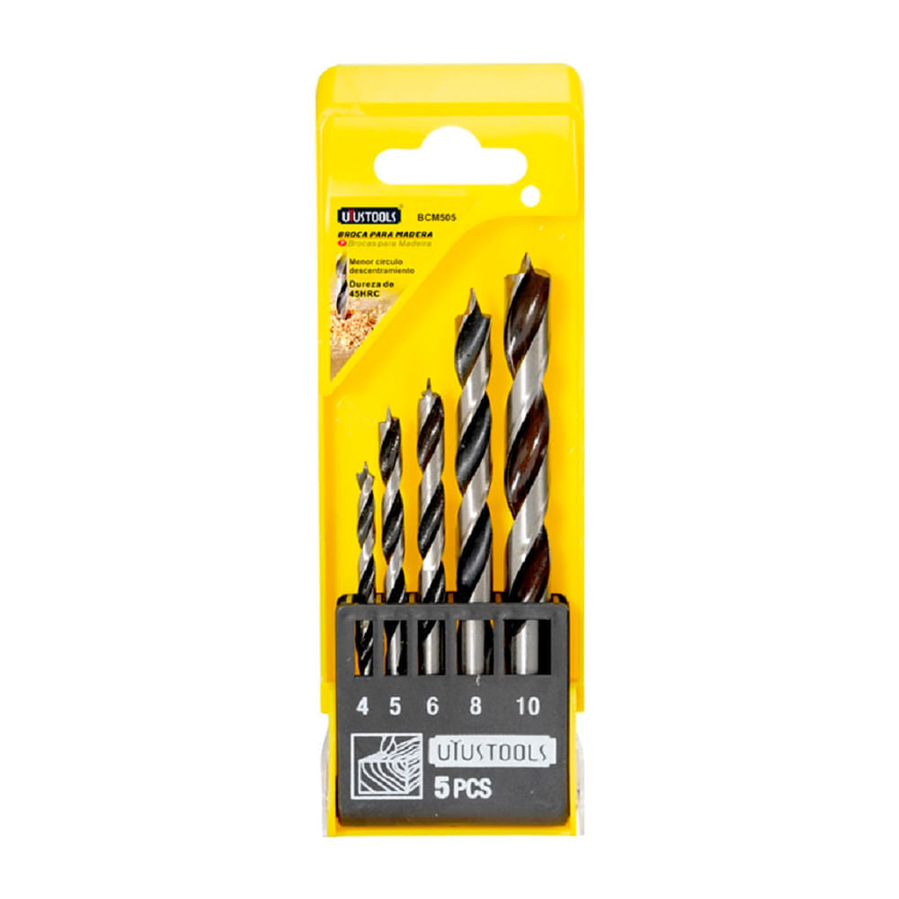 BROCAS MADERA UYUSTOOLS 5 PZAS.
