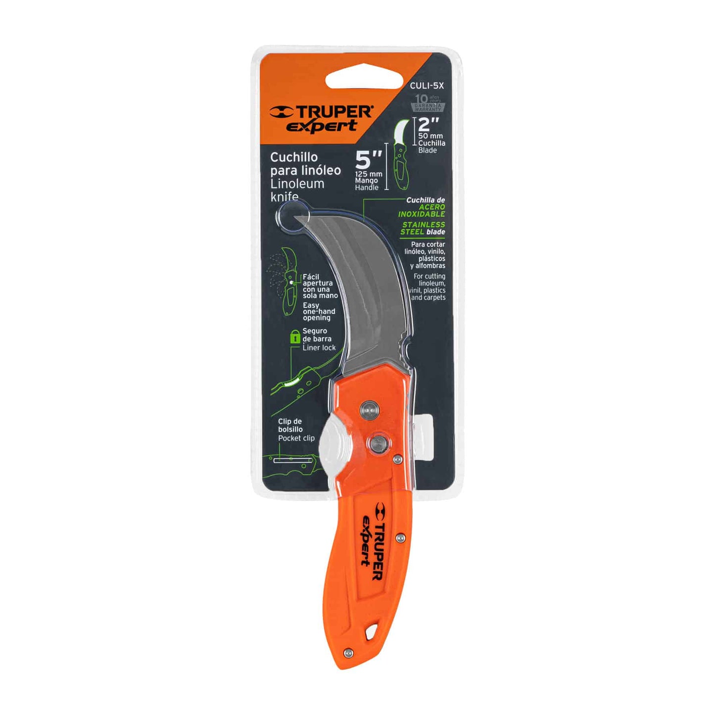 CUCHILLO PARA LINOLEO 5´´ TRUPER (CULI-5X)