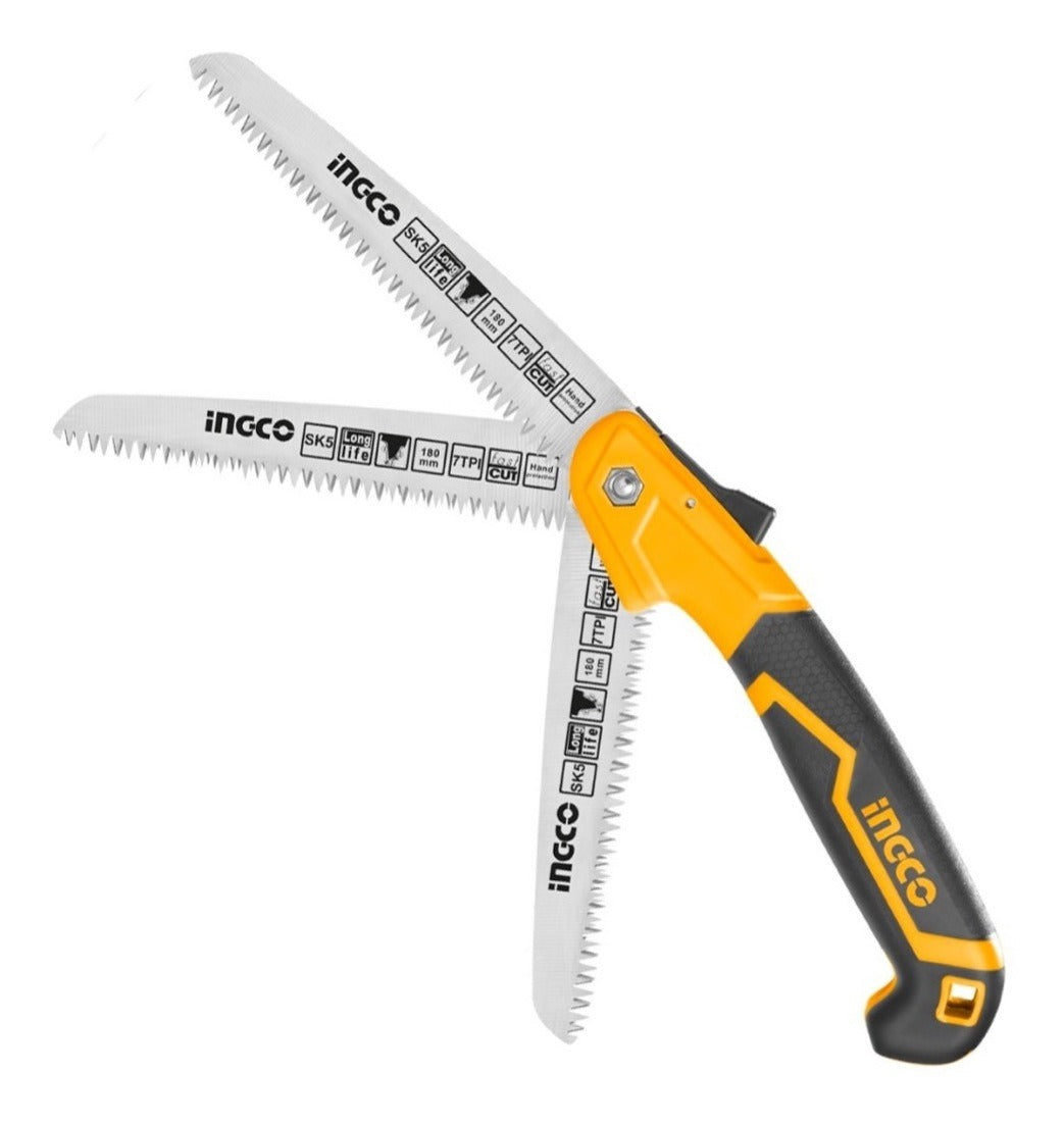 SERRUCHO DE PODA PLEGABLE 7´´ INGCO (HFSW1808)
