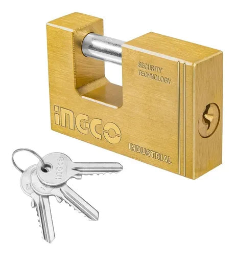 CANDADO DE SEGURIDAD BLOQUE TIPO C INDUSTRIAL 80MM INGCO (DBBPL0802)