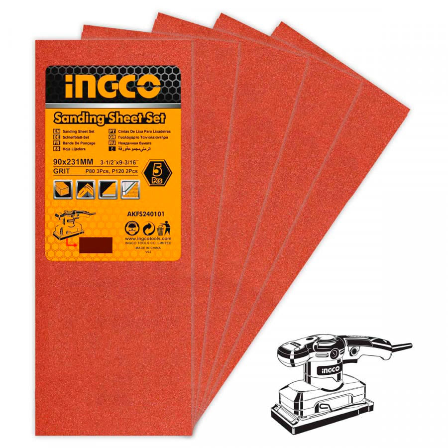 LIJAS PARA ORBITAL ELECTRICA 231X90MM 3 UNID INGCO (AKFS240101-1)