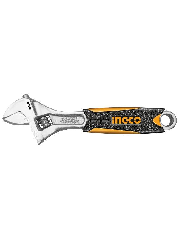 LLAVE FRANCESA AJUSTABLE 10´´ MANGO ANTIDESLIZANTE INGCO (HADW131108)