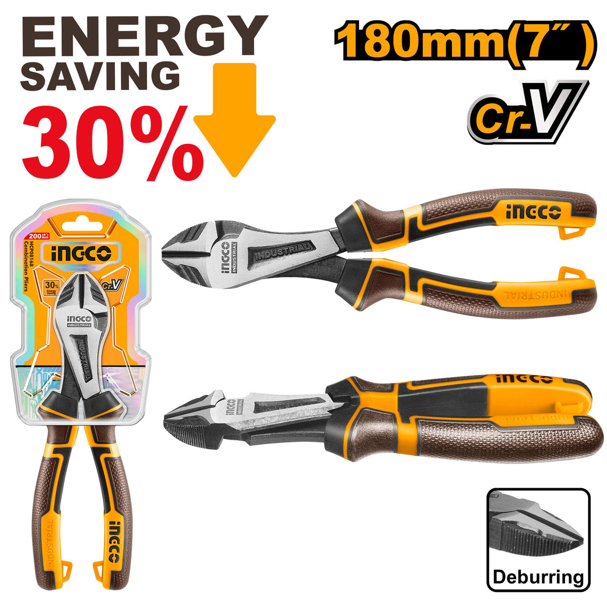 ALICATE DE CORTE DIAGONAL 7´´ ALTA RESISTENCIA (HHHDCP28180)