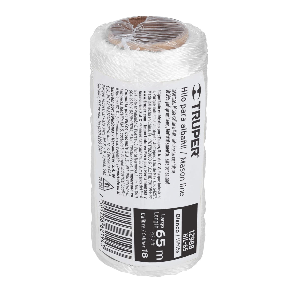 HILO PARA ALBAÑIL TRUPER 65 MTS. BLANCO (HIL-65)