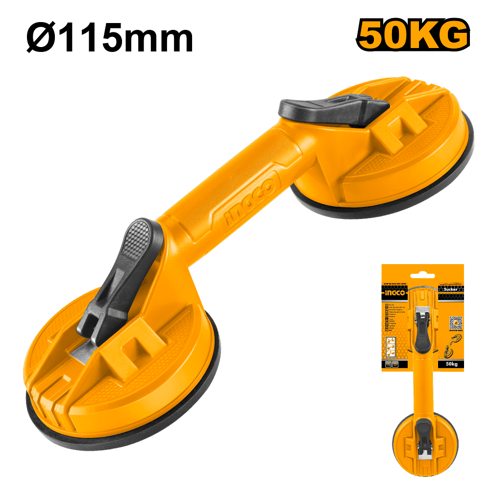 VENTOSA DOBLE 115MM 50KG INGCO (HSU025001)
