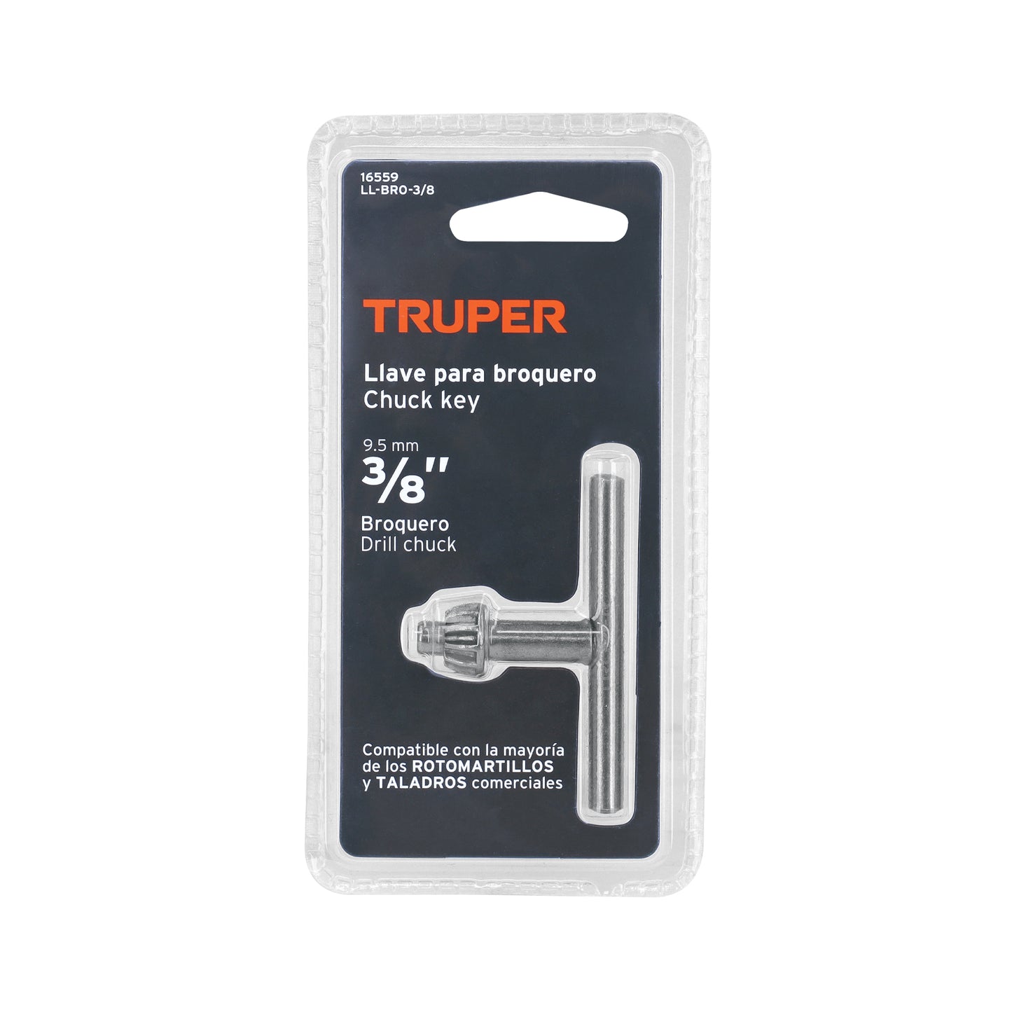 LLAVE P/TALADRO 3/8'''' TRUPER(LL-BRO-3/8)