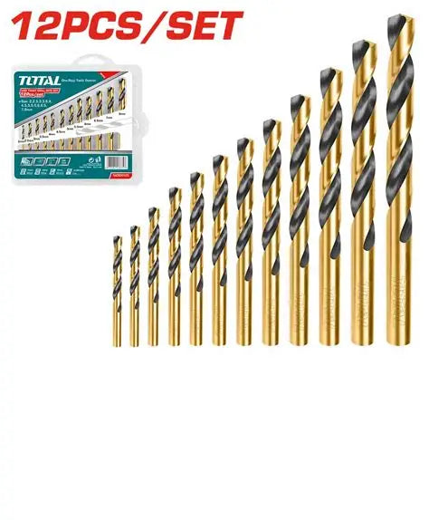 JUEGO BROCAS TOTAL HSS 12 PCS (TACSD0125)