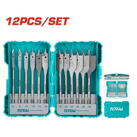 JUEGO BROCAS PALETA TOTAL 12 PZAS. (TACSDL1201)