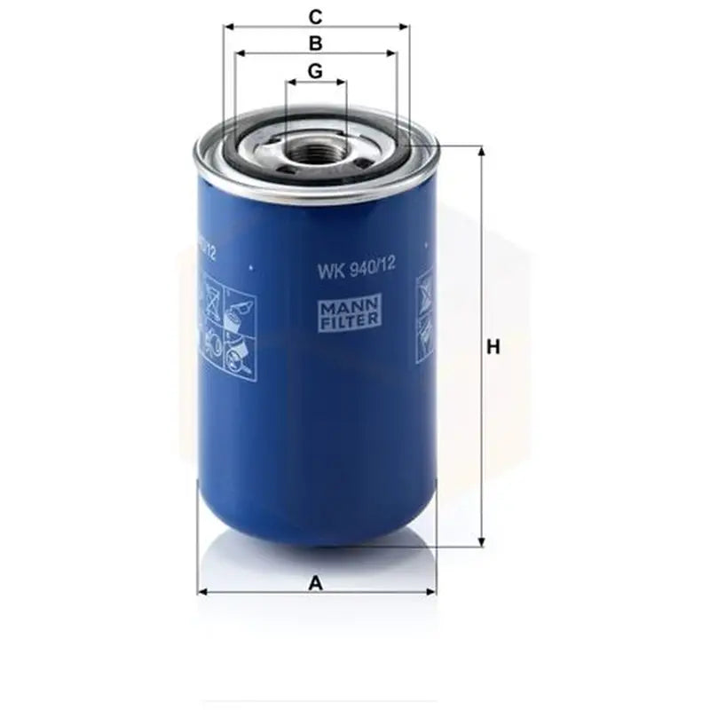 FILTRO COMBUSTIBLE MANN WK 940/12