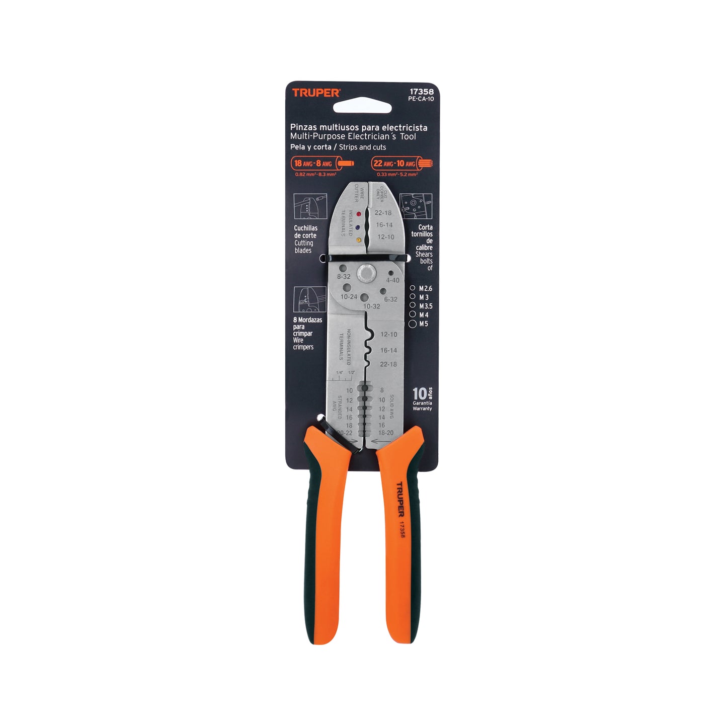 TENAZA PELACABLES MANUAL TRUPER (PE-CA-10)