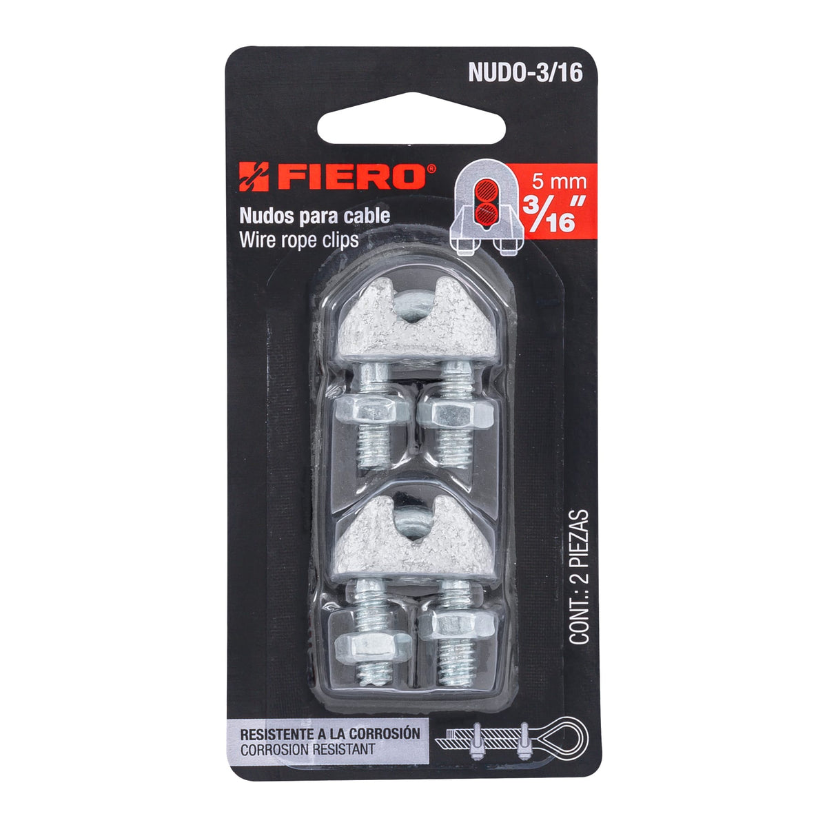 ABRAZADERA PARA CABLE FIERO 3/16´´ (NUDO-3/16)