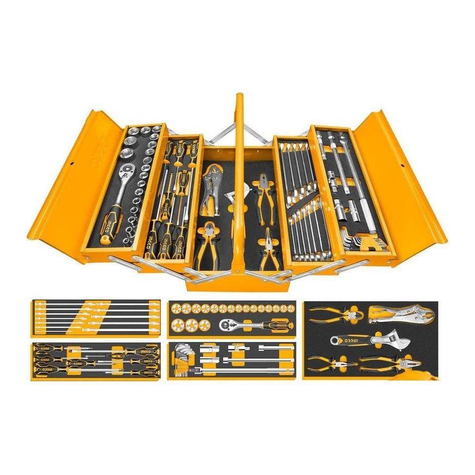 SET DE HERRAMIENTAS CAJA METALICA 59 PIEZAS INGCO (HTCS15591)