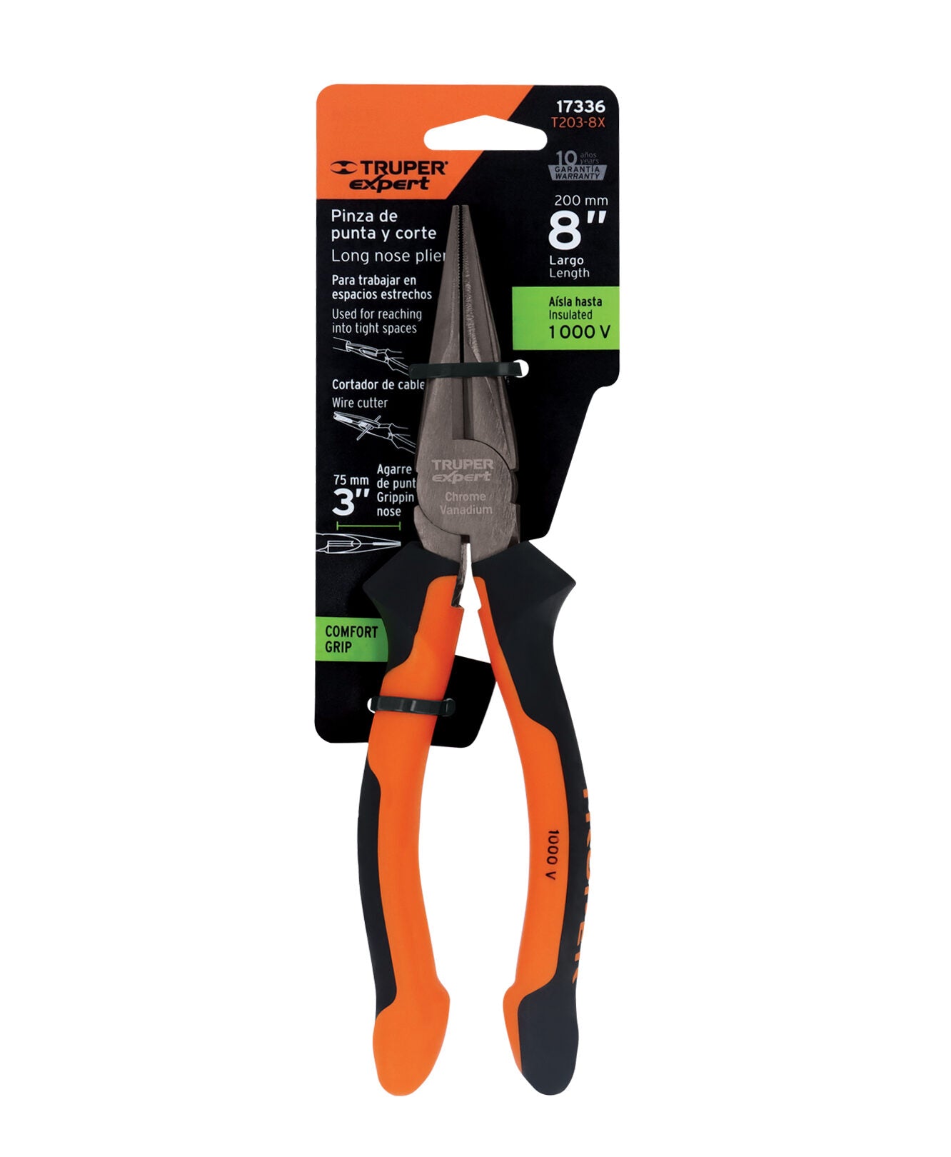 ALICATE CORTE PUNTA 8 1000 VO (T203-8X)