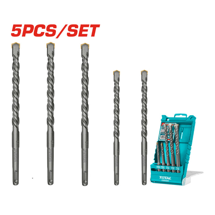 JUEGO BROCAS SDS PLUS TOTAL 5 PCS (TAC190501)