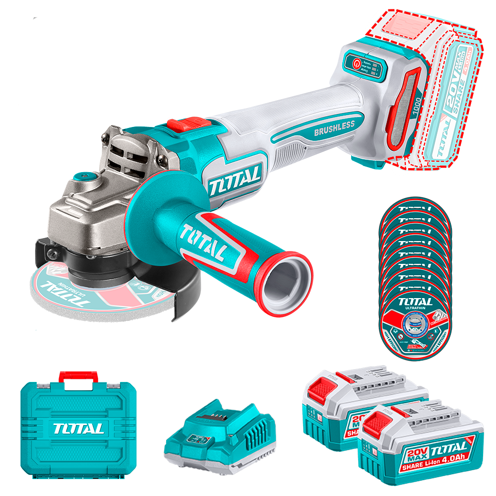 ESMERIL ANGULAR INAL 20V 115MM +BAT +C (TAGLI271532)