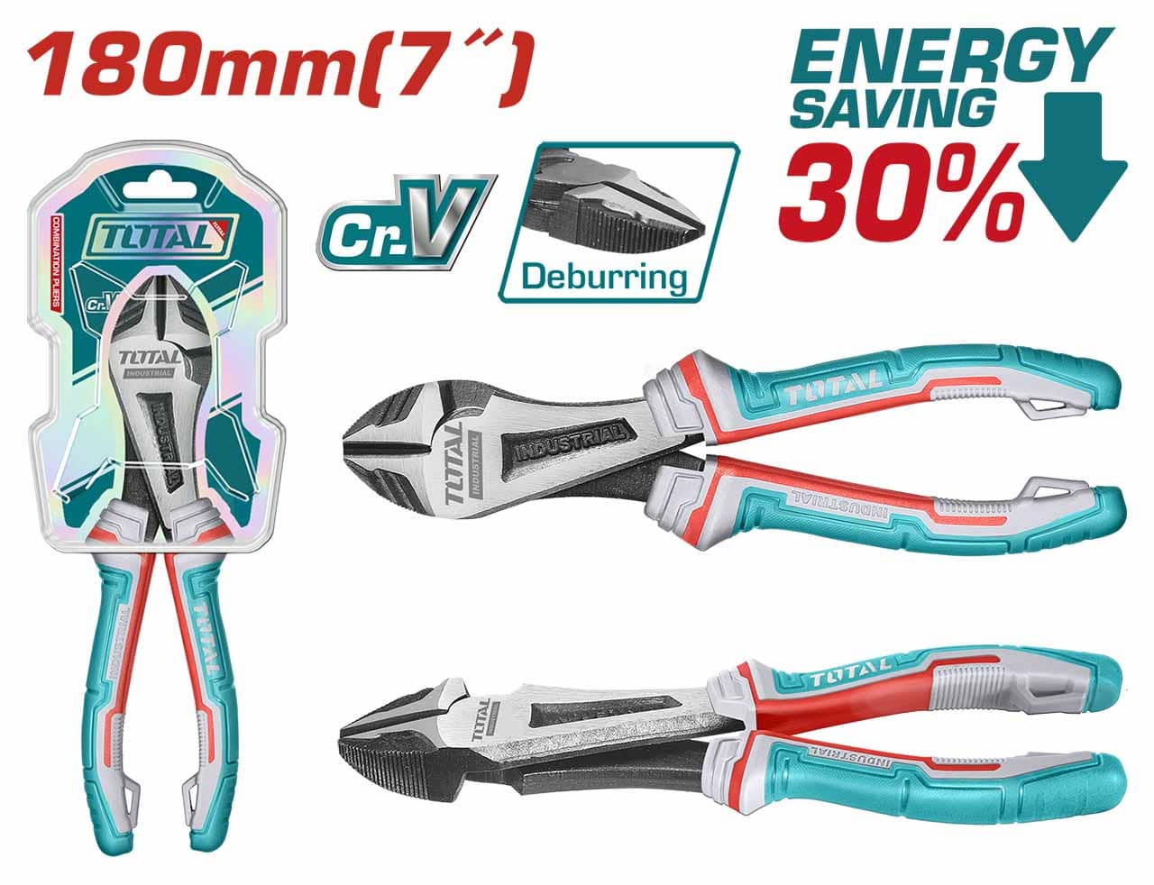 ALICATE DE CORTE DIAGONAL CUELLO LARGO 7´´ TOTAL (THT27716S)