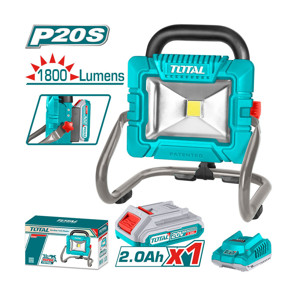 LAMPARA DE TRABAJO INAL 20V + CARGADOR + BATERIA (TWLI20258)