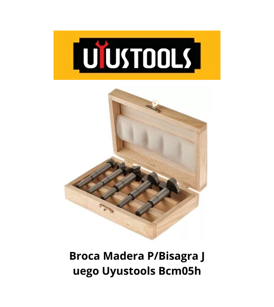 SET 5 UN BROCA FORSTNER MADERA UYUSTOOLS (BCM05H)
