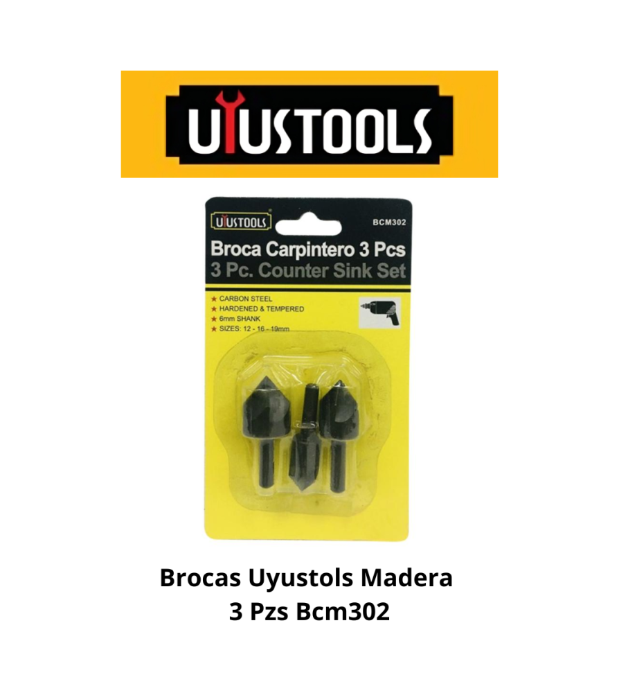 BROCA CARPINTERO 3PCS TAIWAN (BCM302)