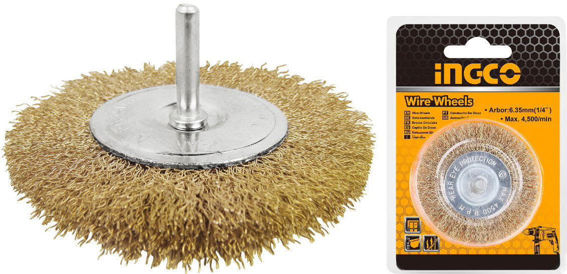 GRATA RUEDA C/VASTAGO 100MMX6MM INGCO (WB41001)