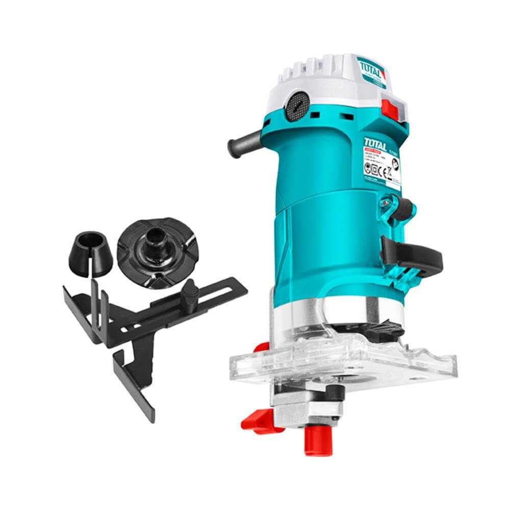 FRESADORA REBAJADORA ELECTRICA TOTAL 500W INDUSTRIAL 6MM 1/4´´ (TLT5001)