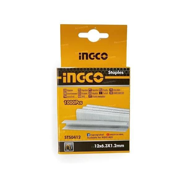 GRAPAS CAJA 1000 UNIDADES 10X1,2MM INGCO (STS0210)