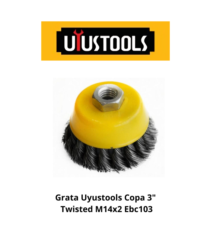 GRATA COPA TRENZADA 3'' UYUSTOOLS (EBC103)