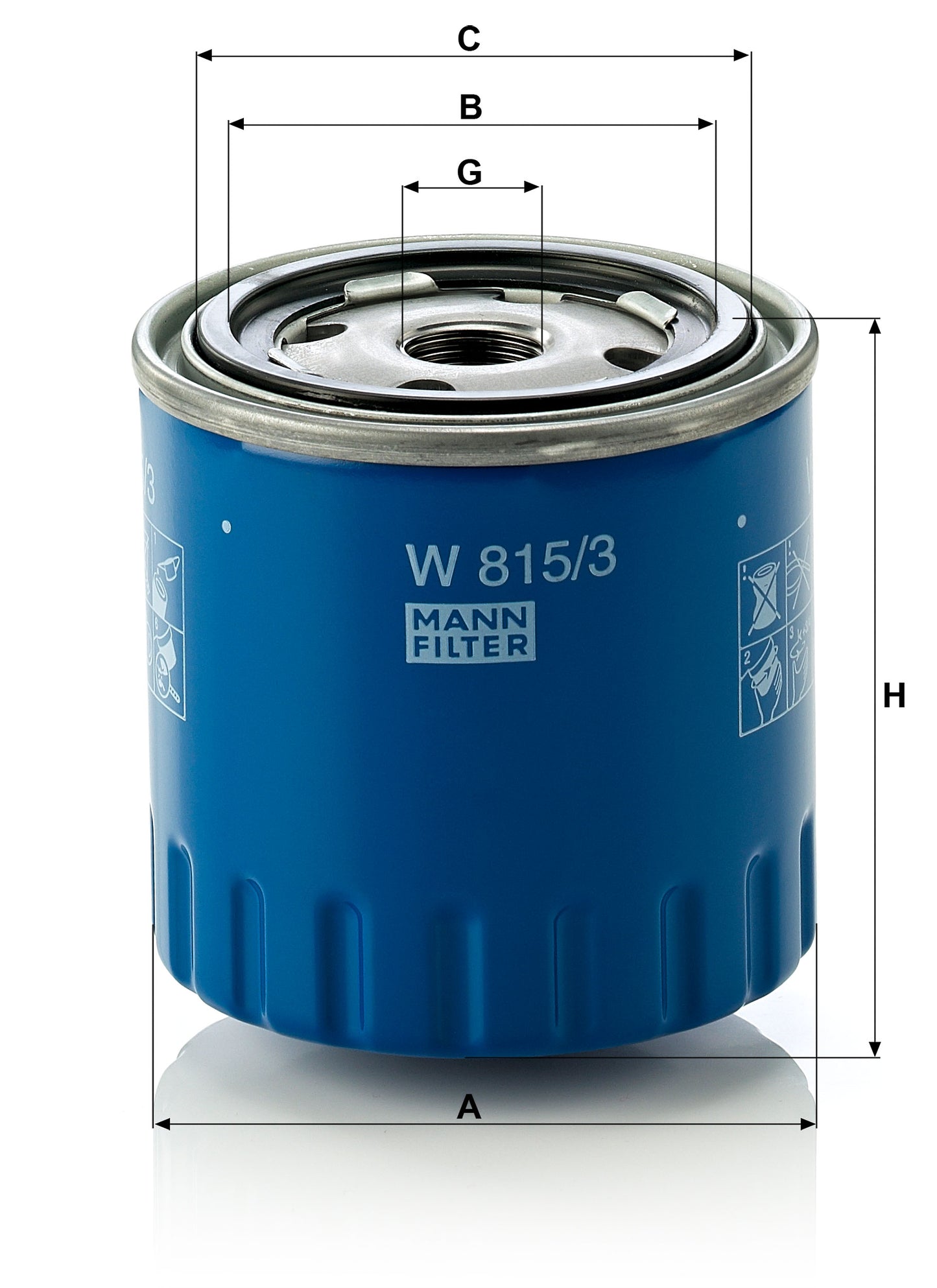 FILTRO ACEITE MANN W 815