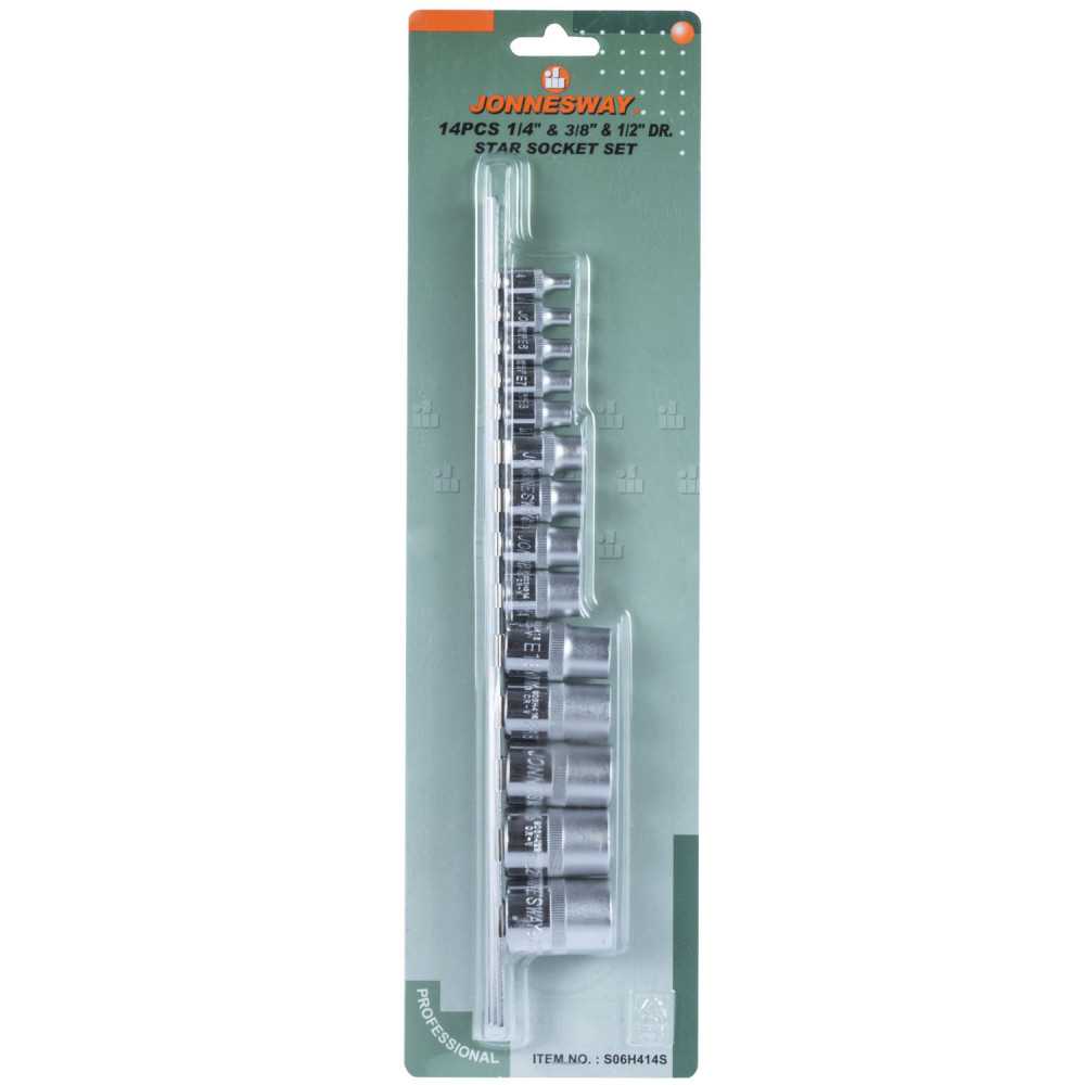 SET DE DADOS TORX 14 PIEZAS (S06H414S)
