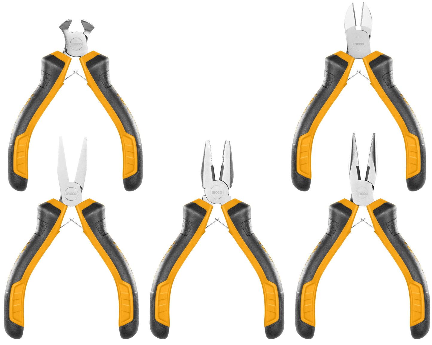 SET ALICATES MINI 5 PIEZAS INGCO (HMPS01115)
