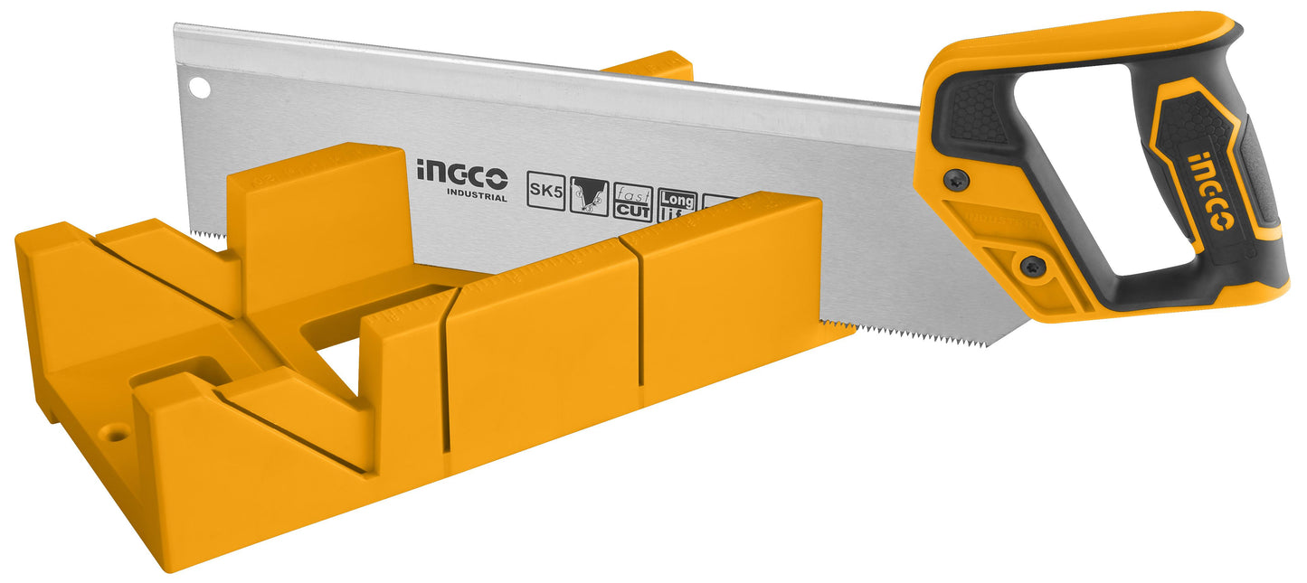 SERRUCHO DE COSTILLA 12´´/300MM CON CAJA INGLETADORA INGCO (HMBS3008)