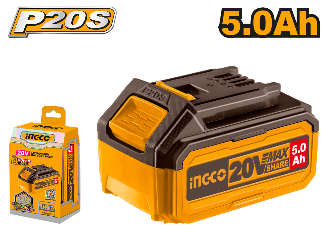 BATERIA INDUSTRIAL P20S 5AH 20V INGCO (FBLI2003)