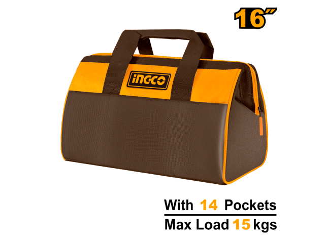 BOLSO DE HERRAMIENTAS 14 BOLSILLOS 16'' INGCO (HTBG281628)