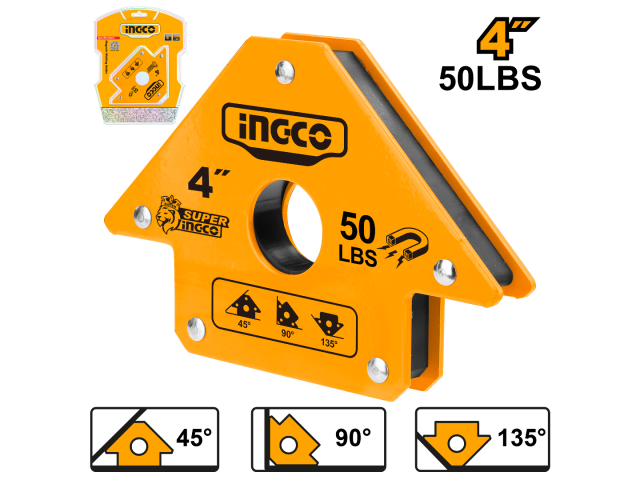 ESCUADRA MAGNETICA 4´´ 50 LBS INGCO (AMWH50041)
