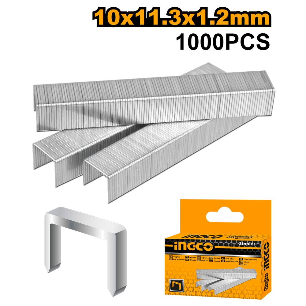GRAPA PARA CLAVADORA 10x1.2 MM 1000 UN INGCO (STS0412)