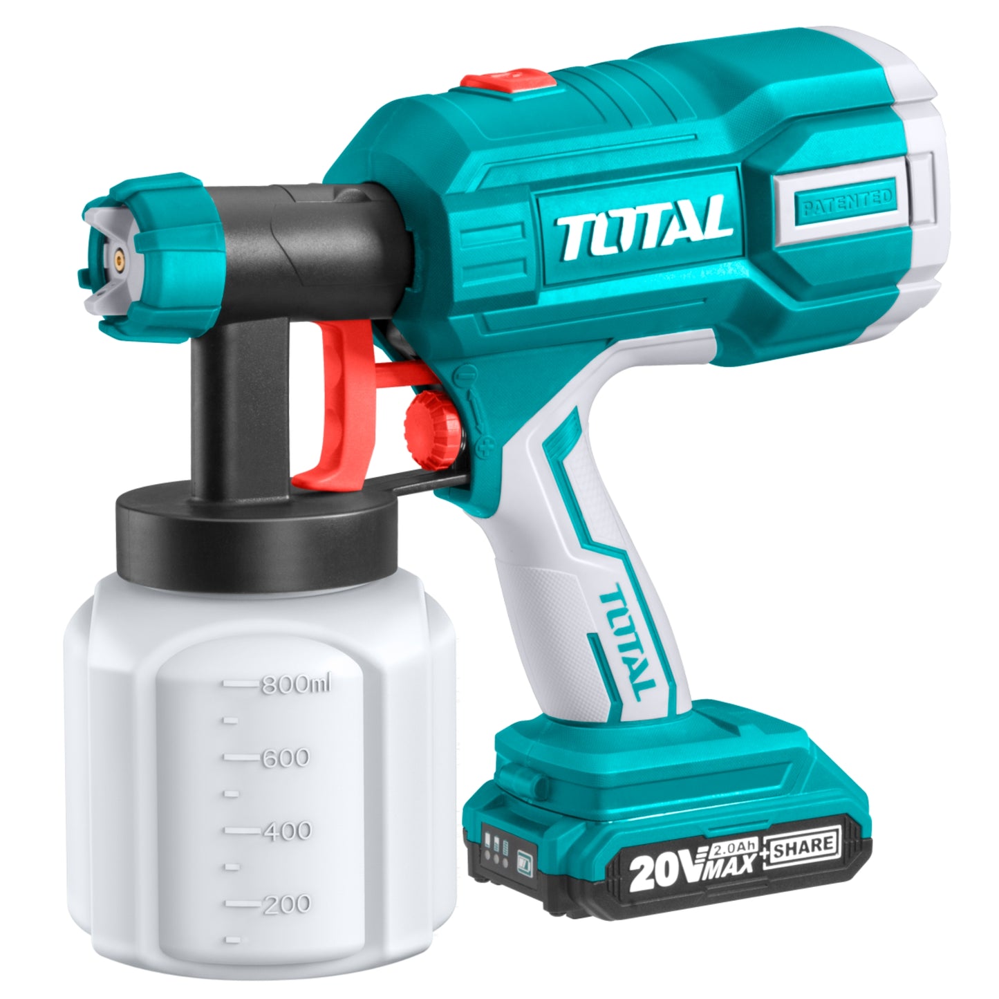PISTOLA DE AIRE PARA PINTAR INALAMBRICA TOTAL 20V (TSGLI2001)