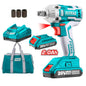 PISTOLA DE IMPACTO INALAMBRICA TOTAL 20V 1/2´´ 2300RPM C/LED + 2 BAT. + 1 CARG. (TIWLI2001-7)