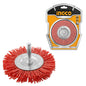 GRATA CIRCULAR DE NYLON CON VASTAGO 1/4´´ 75MM INGCO (WB40755)