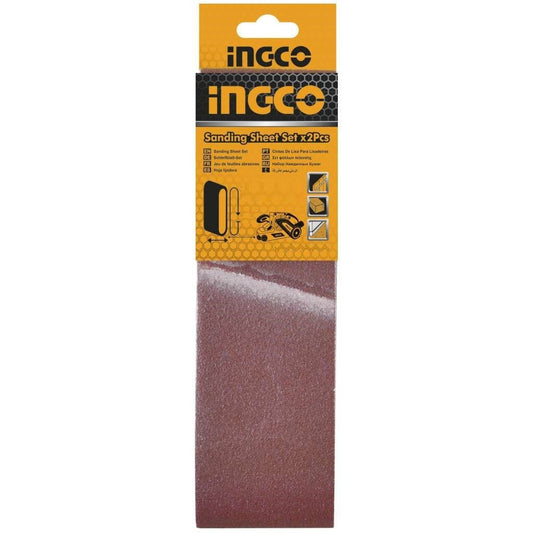 SET LIJAS DE BANDA P80 100x610 MM INGCO (BSP020801)