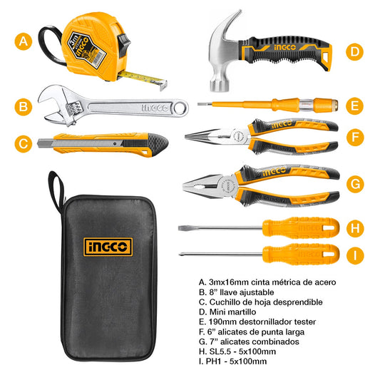 SET DE HERRAMIENTAS INGCO 128 PIEZAS (HKTHP11281)