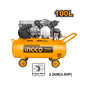 COMPRESOR DE AIRE INDUSTRIAL 100LT 2,2KW/3,0HP INGCO (AC1301008)